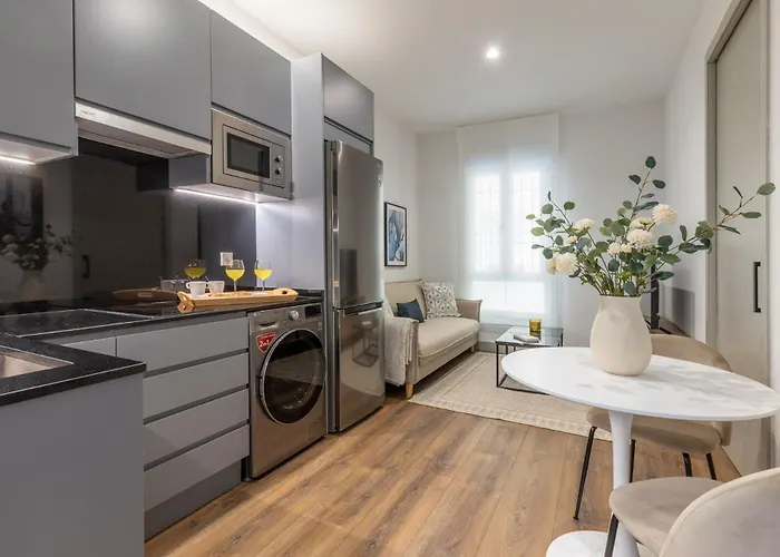 Accessible 2-Single Bed Apartment In Chamberi Adapted Bathroom, Quevedo III