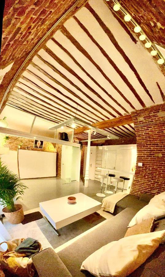 Calle Amparo100 Red Brick Loft For 8 Lavapies * Madri