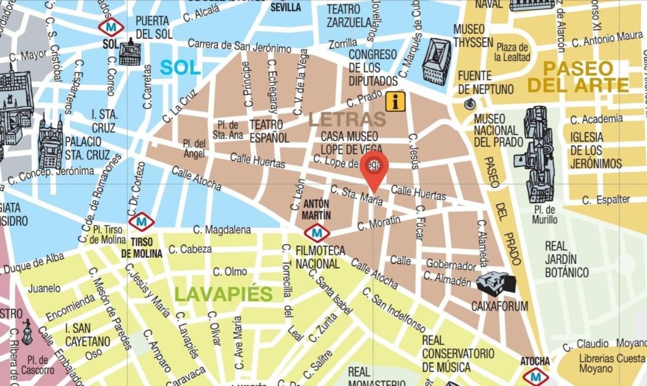 Privada En El Centro De Privatunterkunft Madrid