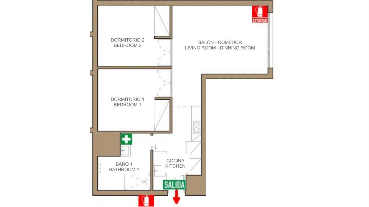 2 Bedrooms 1 Bathroom Furnished - Justicia - Executive Style - Mintystay * Madrid