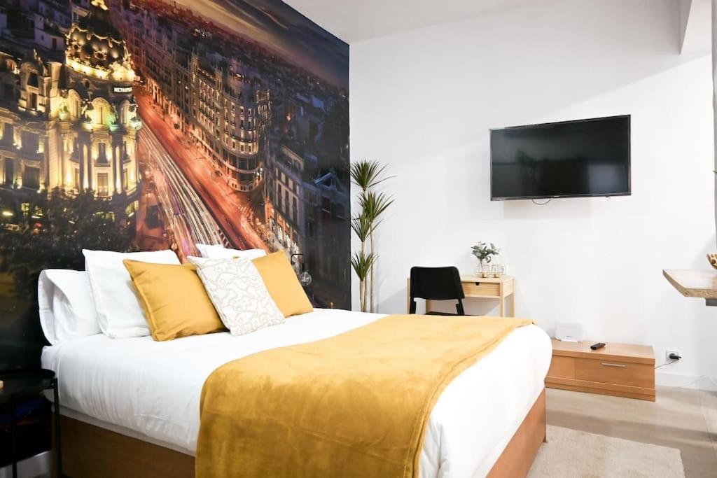 Agradable Apartamento Temporal De 1 Dormitorio En Pez30 Madrid