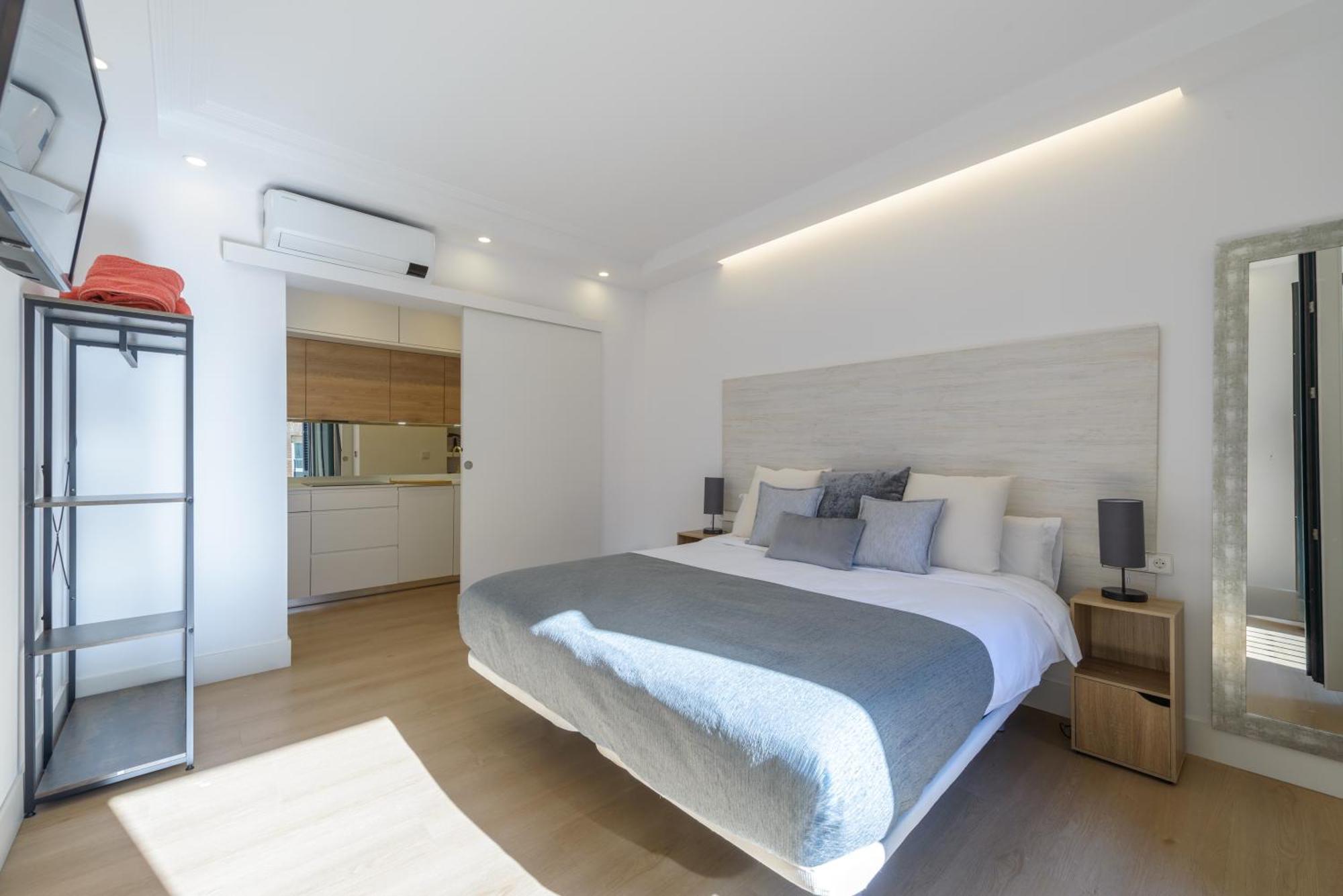 Gran Via New 2br 1bth Elevator Lejlighed Madrid
