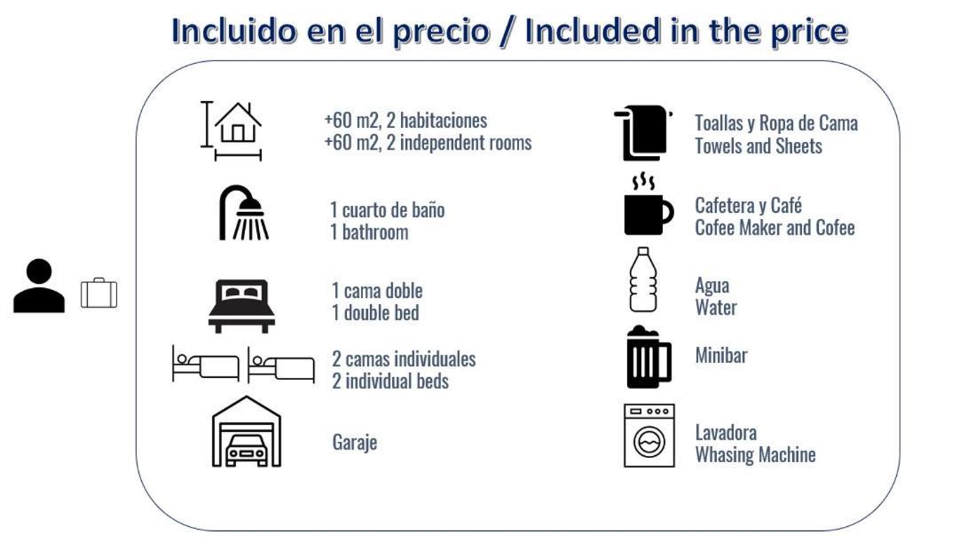 Apto 2 Habitaciones, Garaje Gratis Apartamento *