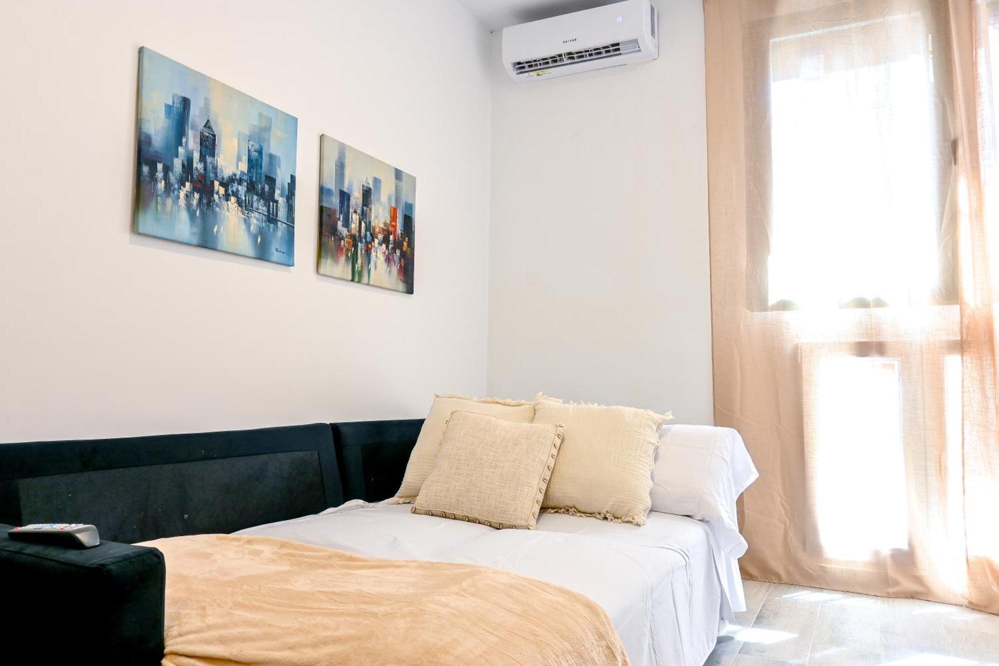 Apartment For Agradable Temporal De Un En Carabanchel Pol49 *
