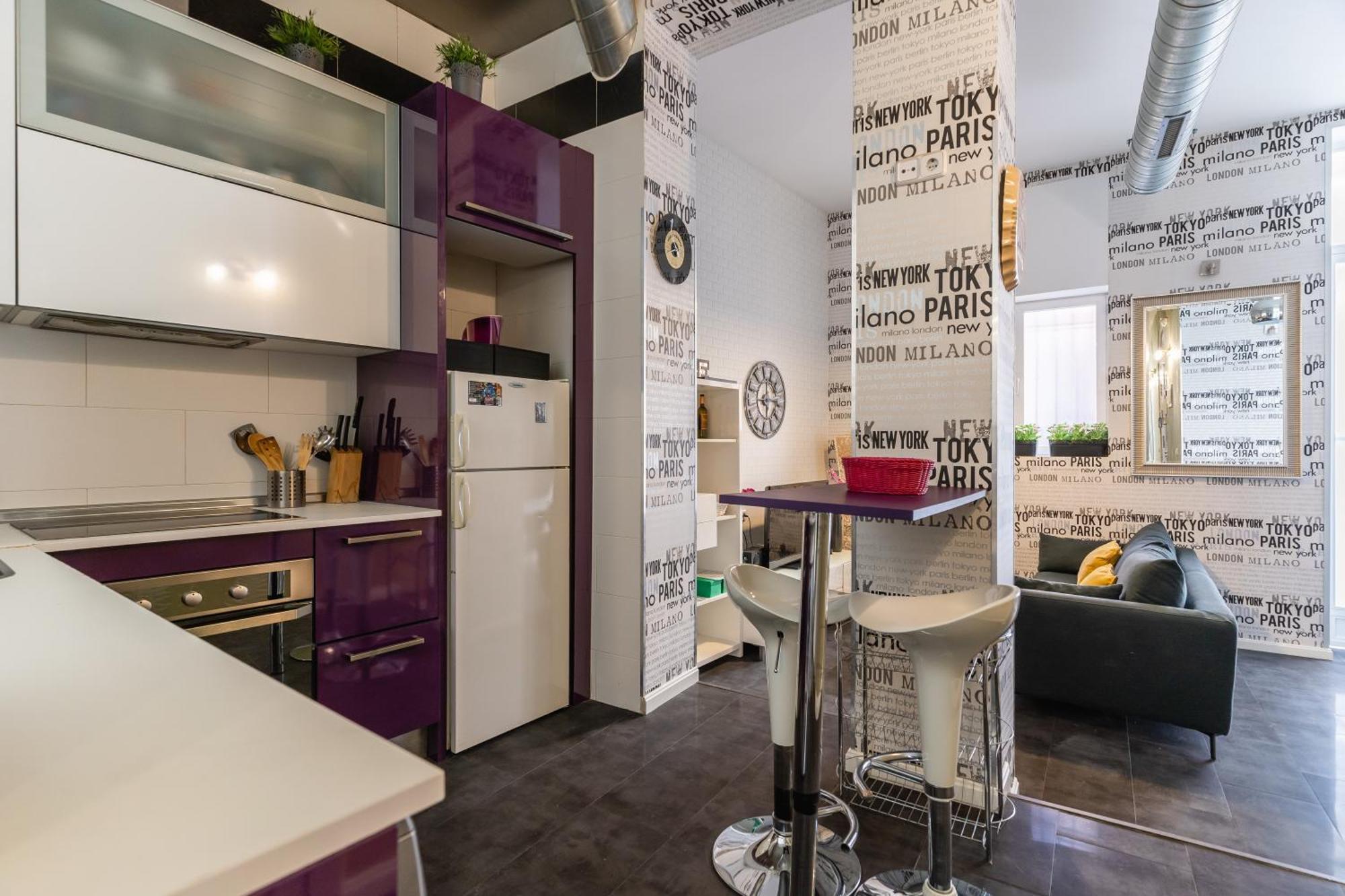 Cozy Stylish - 1bedroom 1bath - Malasana Madrid