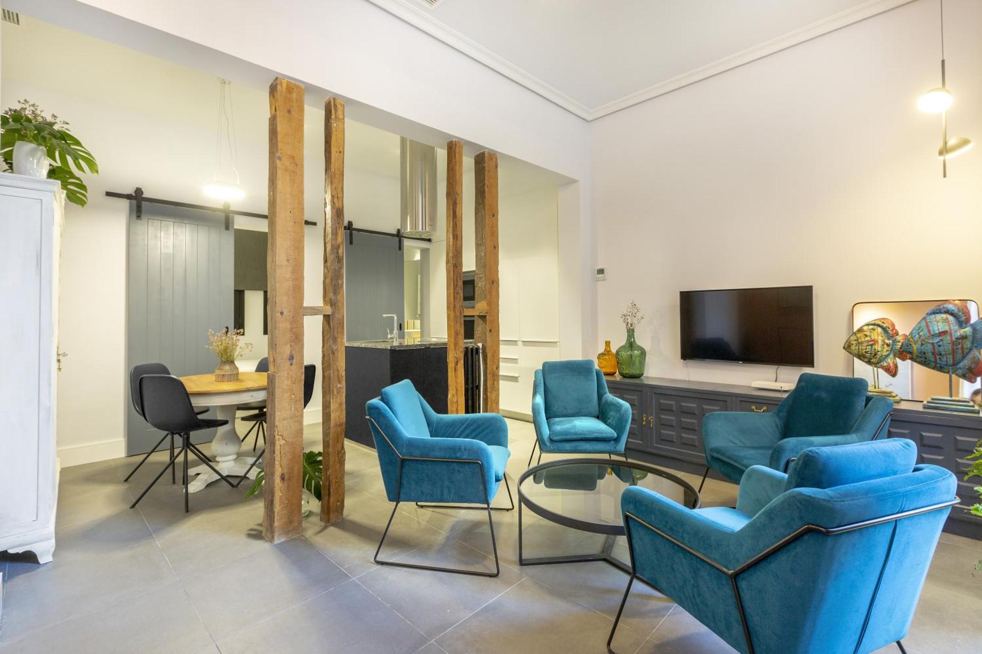 Centrico Y Tranquilo De 2 Hab Apartamento Madri