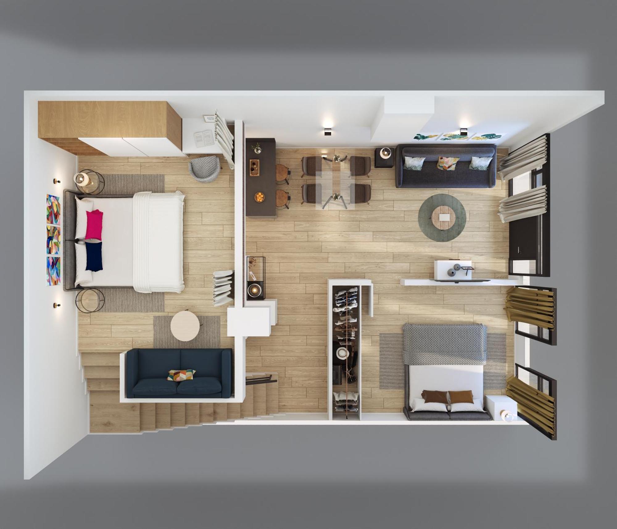 Duplex Moderno Y Acogedor Junto A Atocha Apartamento Madri