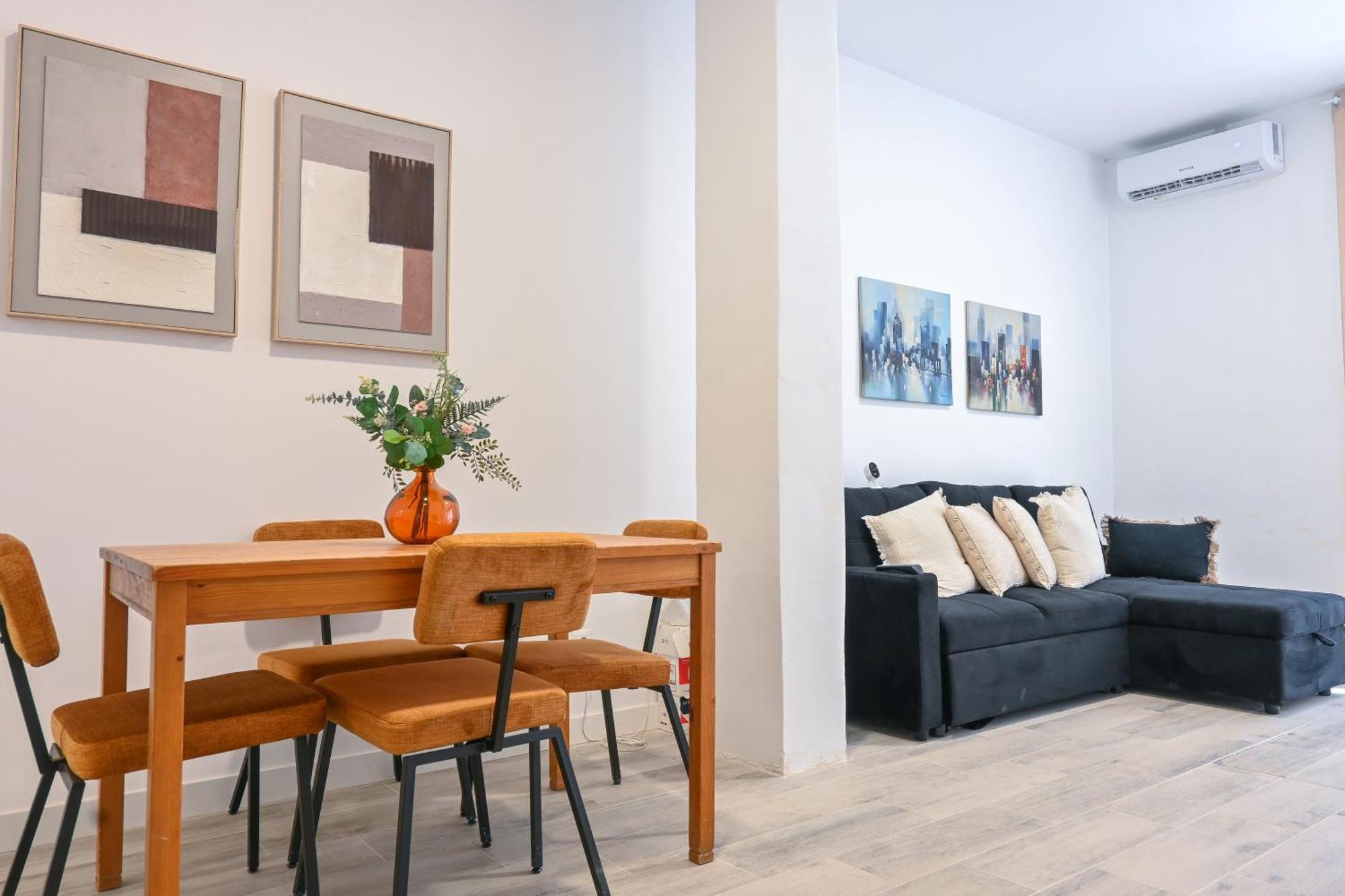 Apartamento For Agradable Temporal De Un En Carabanchel Pol49 *